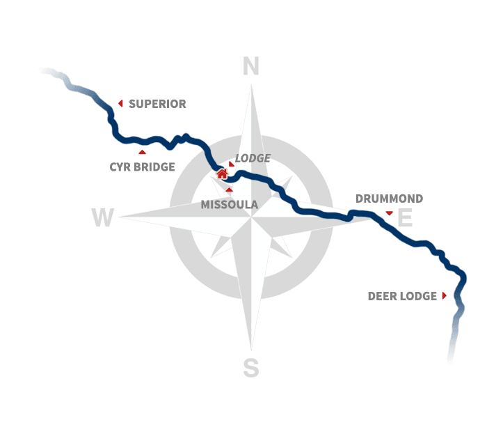 Clark Fork river map.